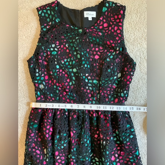 Anthropologie Wolven Black Lace Overlay Dress with Pockets Women’s Size 8 - Picture 12 of 13